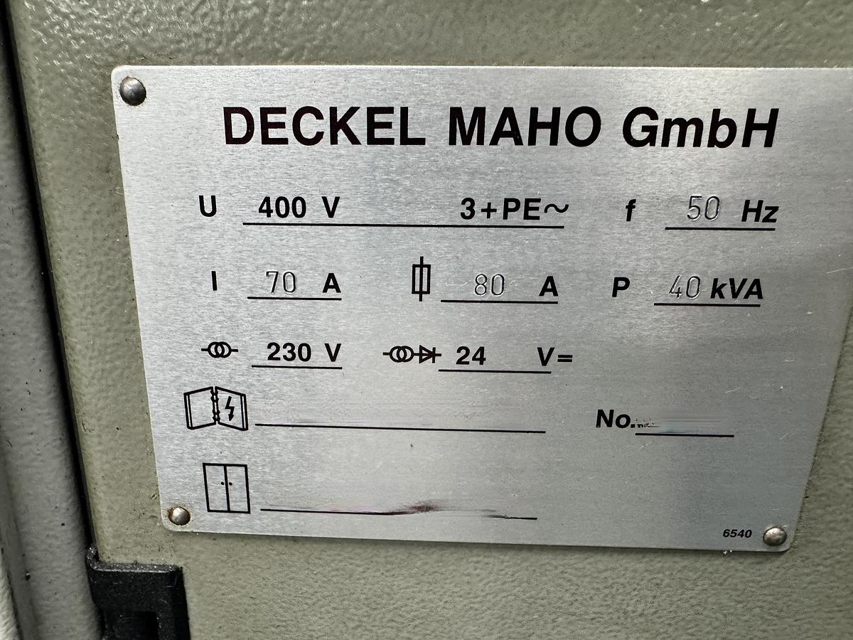 Used DECKEL MAHO DMC70V