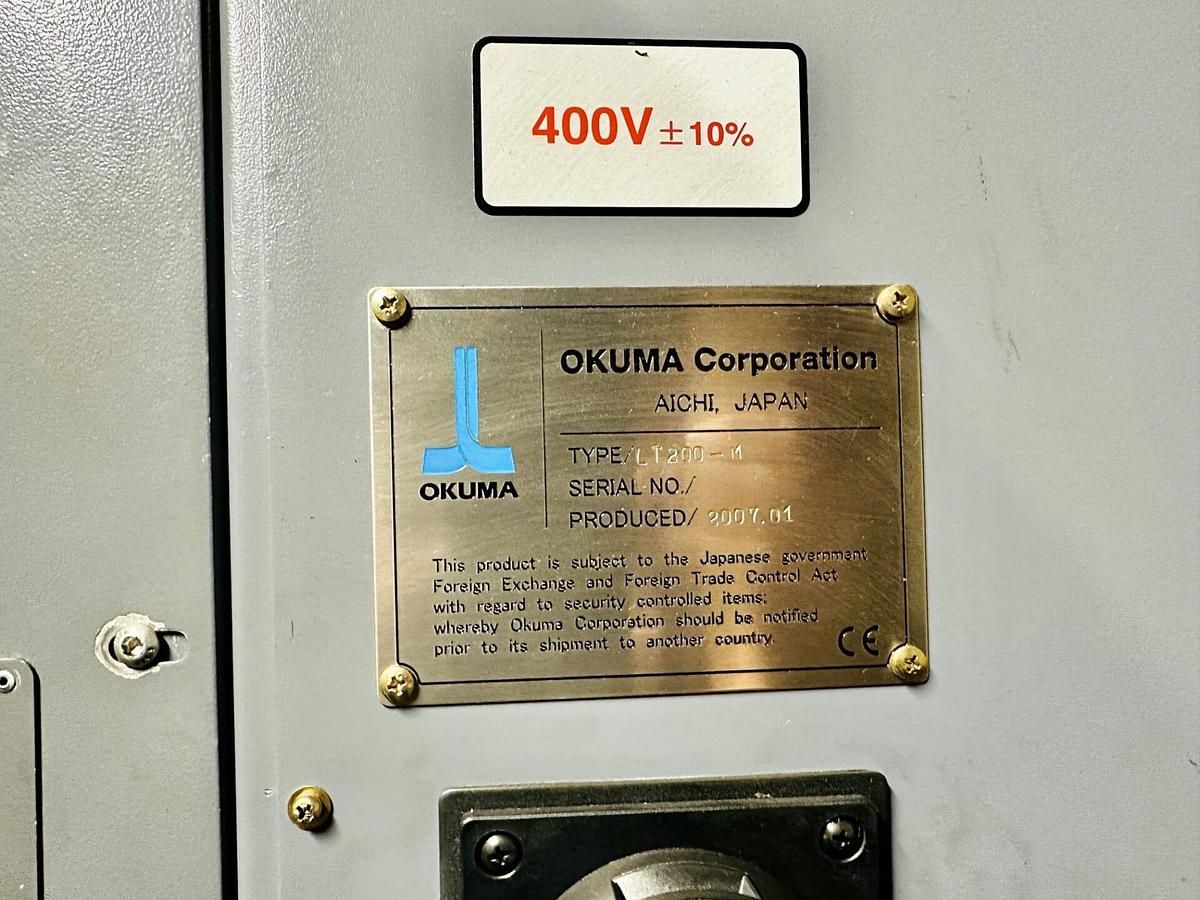 Used 2007 OKUMA LT200M Twin Turret Twin Spindle CNC Turning Centre with C-axis