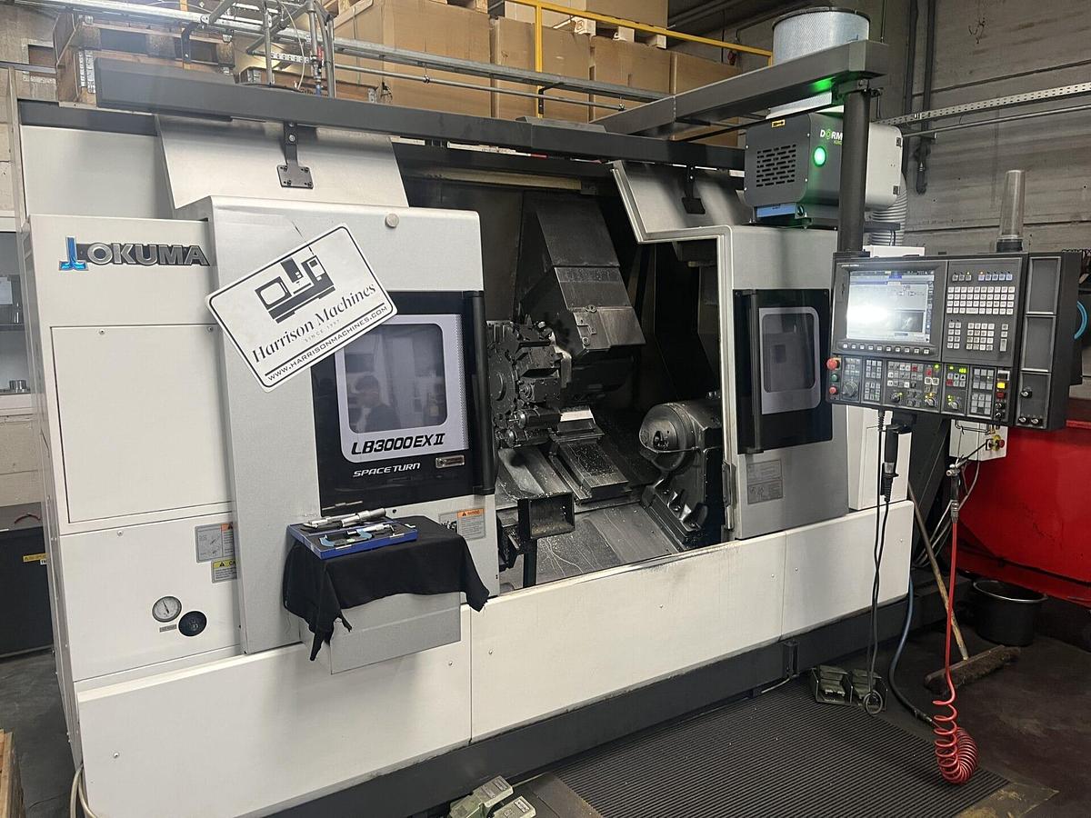 Used 2020 OKUMA LB3000 EXII CNC turning Centre with Y-axis, C-axis, sub spindle and live tooling
