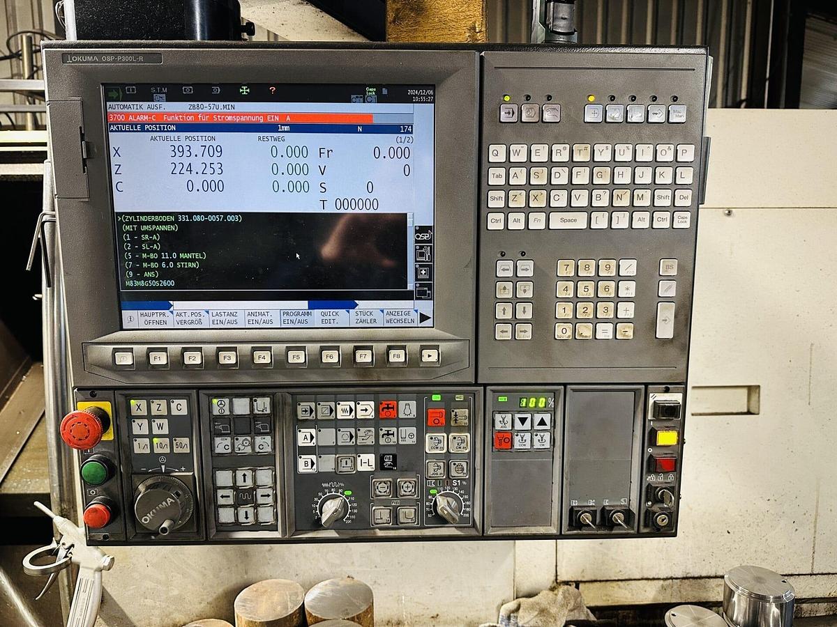 Used 2013 OKUMA L300E-M CNC Turning Centre with C-axis