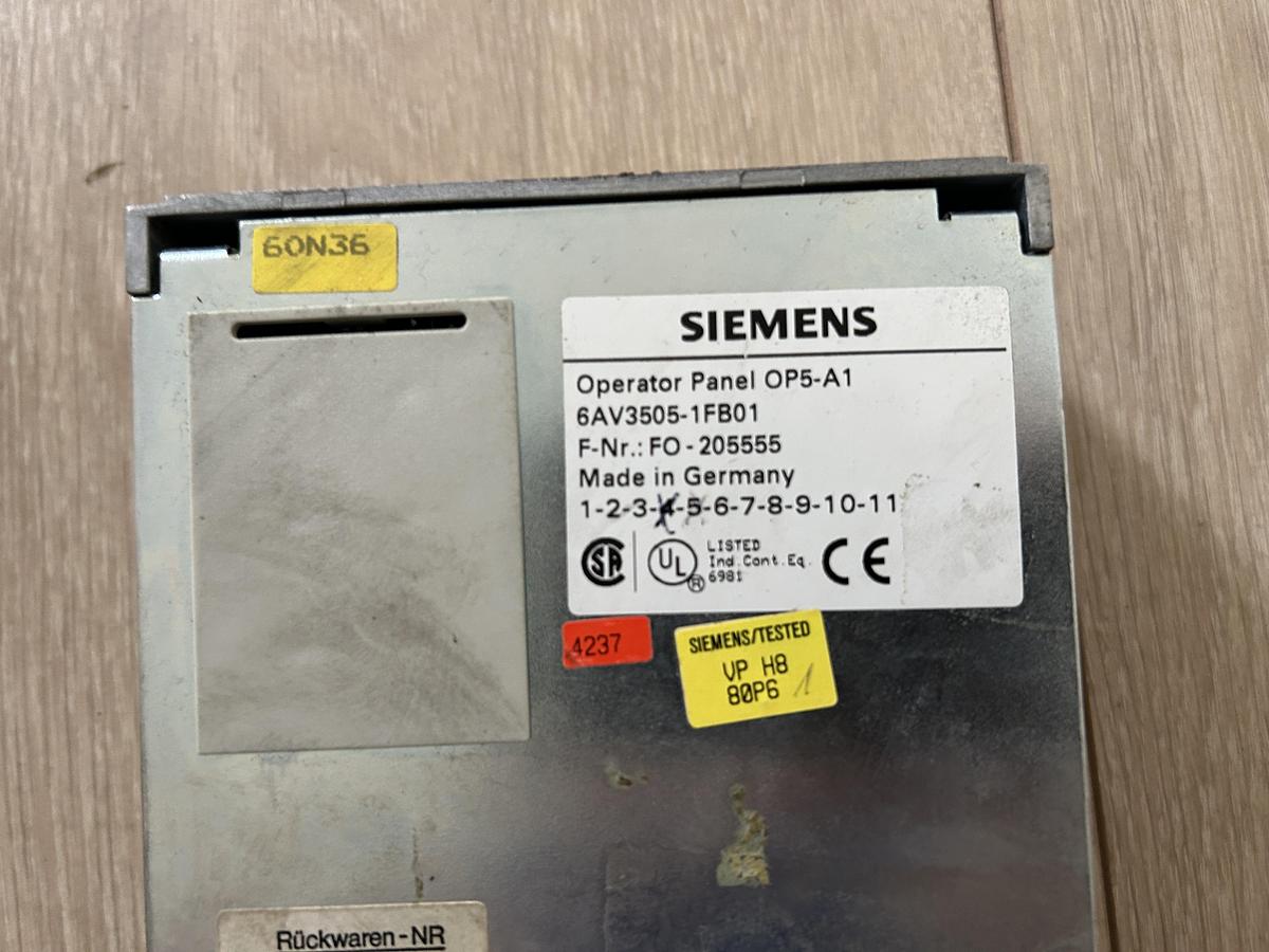 Used SIEMENS 6AV3505-1FB01 Operator Panel OP5-A1