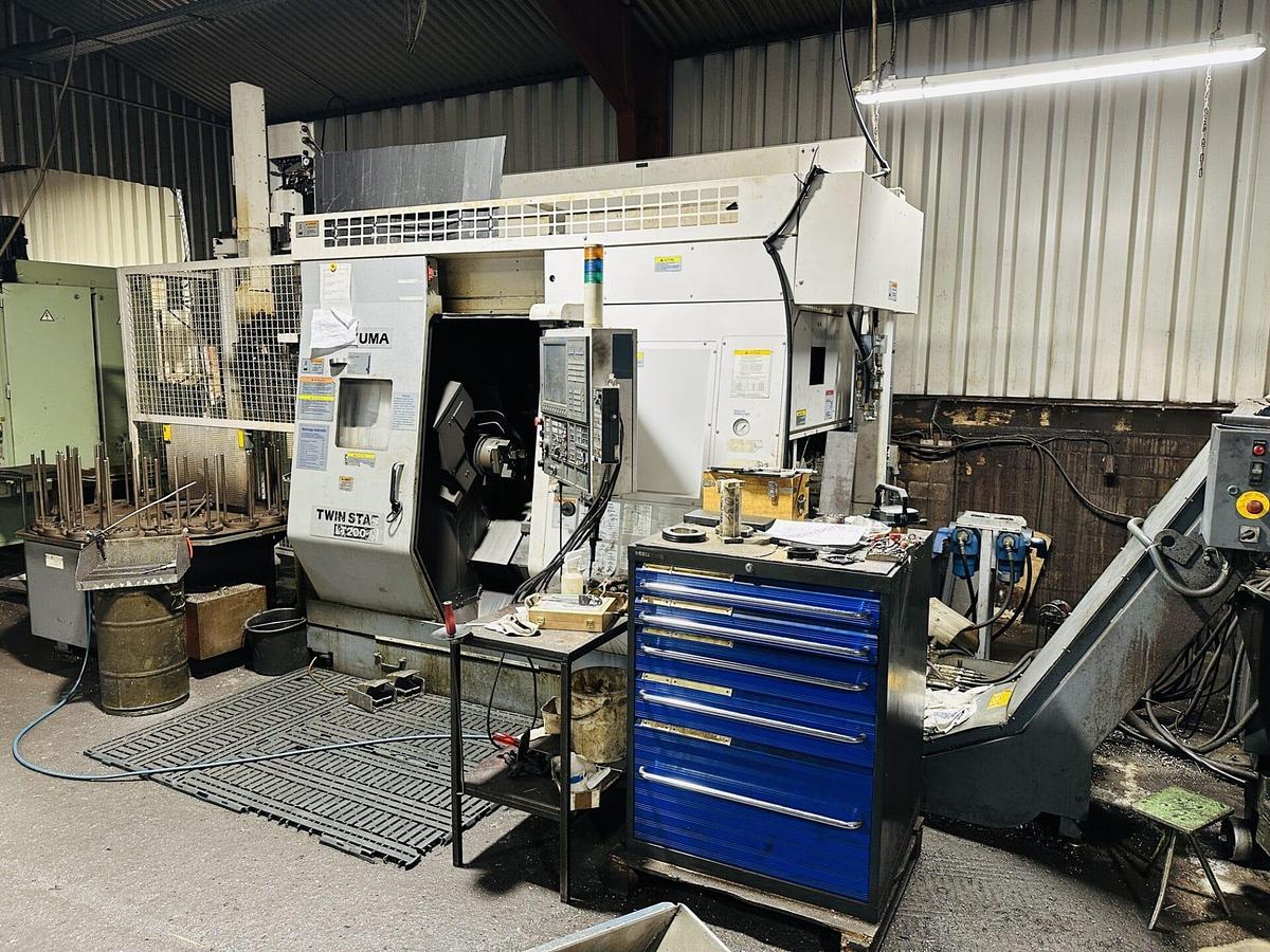 Used 2007 OKUMA LT200M Twin Turret Twin Spindle CNC Turning Centre with C-axis