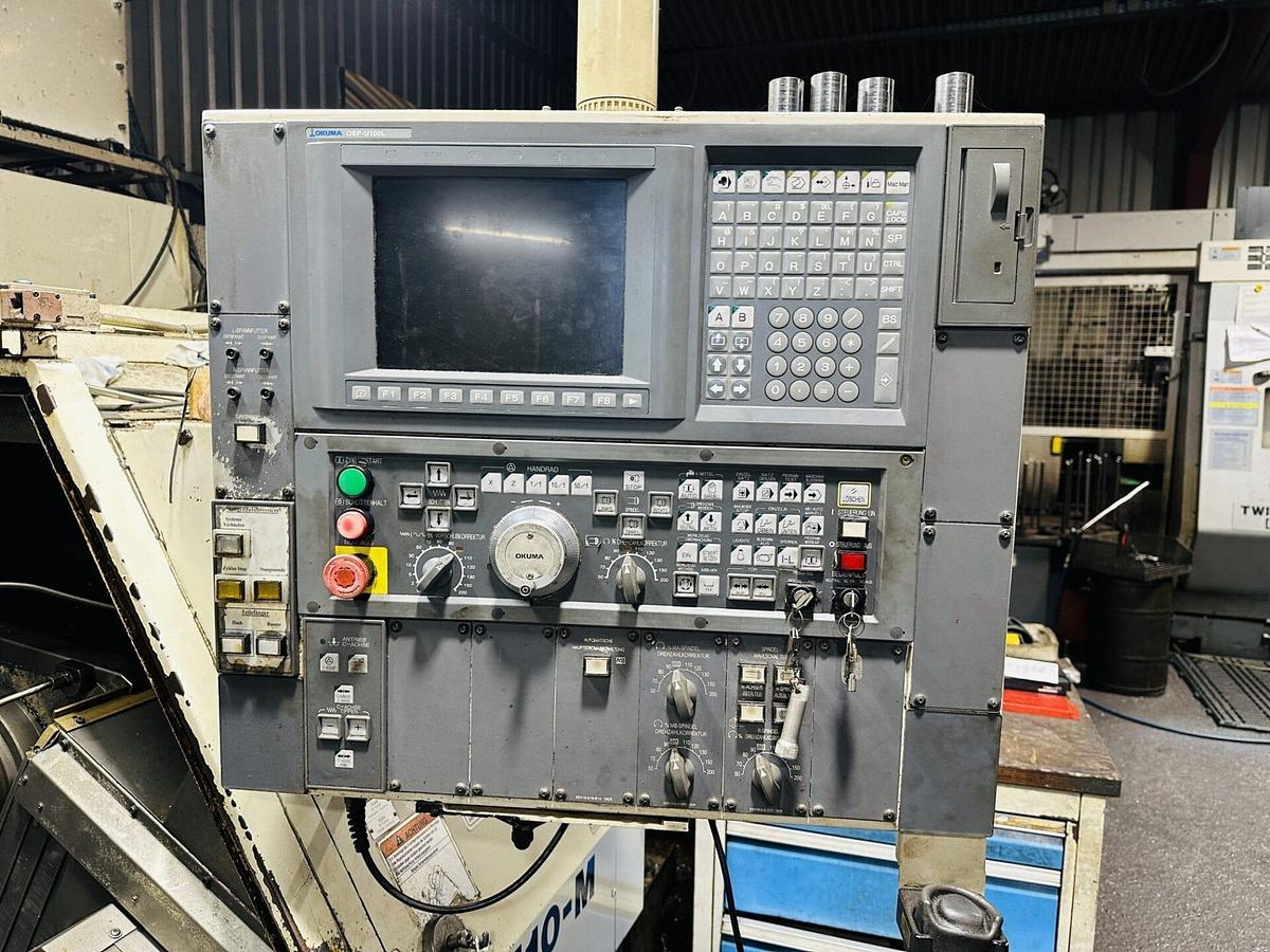 Used 2001 OKUMA LT10M Twin Turret Twin Spindle CNC Turning Centre with C-axis