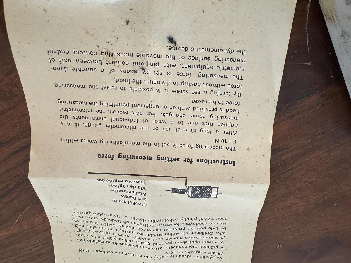 Used SOMET Micrometer gauge