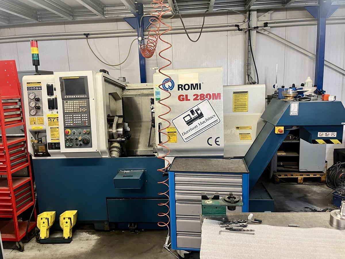 Used 2012 ROMI GL280M CNC Turning Centre with C-axis and live tooling
