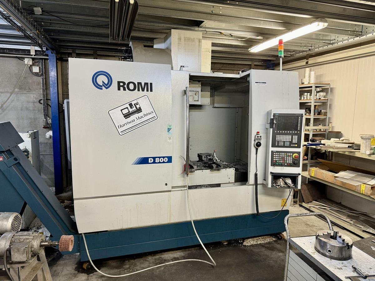 Used 2017 ROMI D800 CNC Vertical Machining Centre