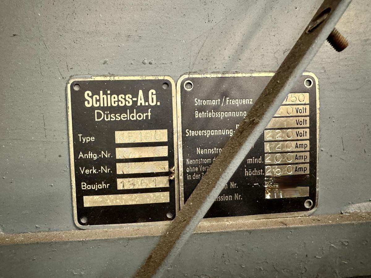 Used 1961 SCHIESS KE160