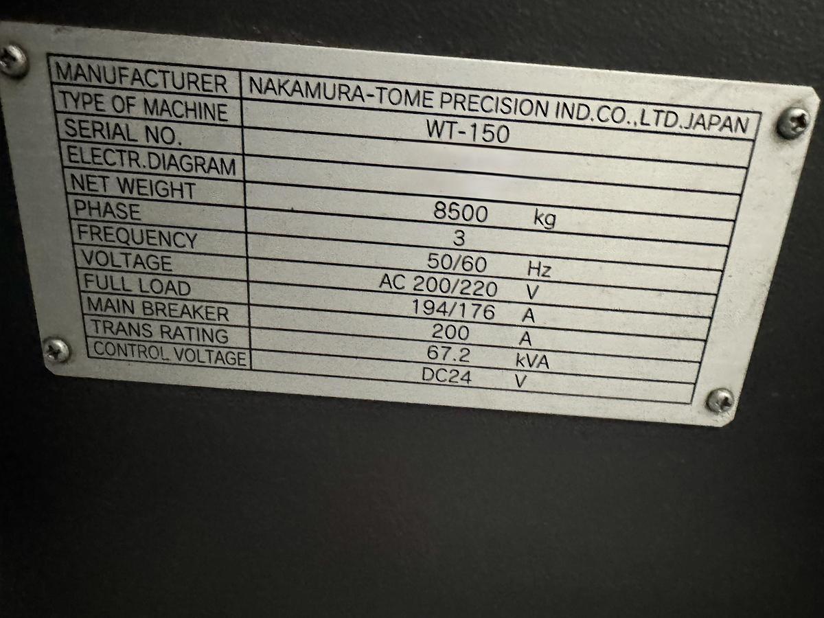 Used 2008 NAKAMURA-TOME WT150