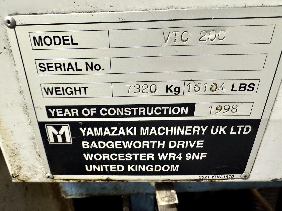 Used 1998 MAZAK VTC20C