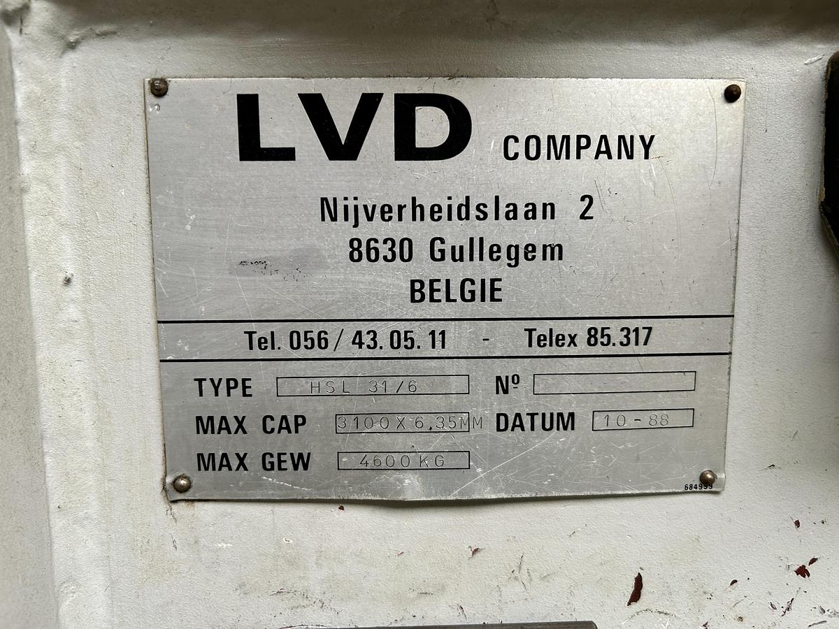 Used 1988 LVD HSL 31/16
