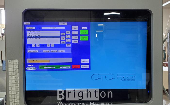 Used 2006 Accu-Systems HPJ CNC Bore, Glue and Dowel machines