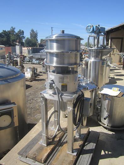 Used Screen, Sweco, 18", Single Deck, S/st, 1/4 HP #C739496