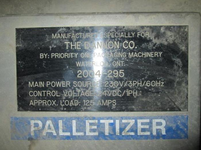 Used Palletizer, Priority One, ProPal 3500, Low Level, 20 CPM #D740877