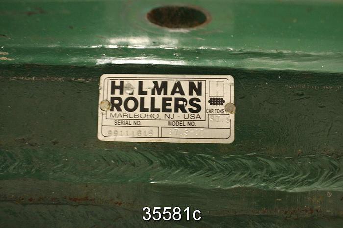 Used Hilman Rollers 37.5-0T, 37.5 Ton Cap, Set #35581