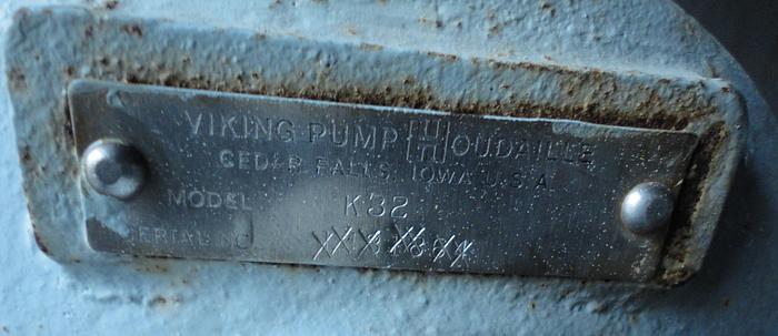 Used Pump, Gear, 1.5 HP, C/st & Bronze, 1.5", Viking #S740843