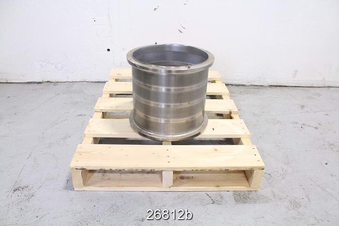 Unused Voith Sulzer AXIGUARD Axiguard Pressure Screen Basket, 0.006" Slots, Unused, 7 Slots Per Inch #26812