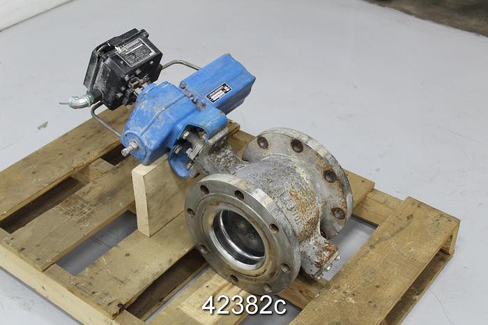 Used Neles Jamesbury 6" Vee Ball Valve #42382