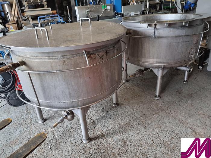 Used 300 Litre Stainless Steel Jacketed Pan