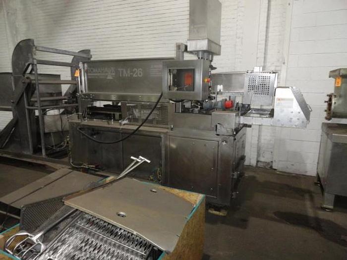 Used TOMAHAWK HIGH SPEED FORMING MACHINE WITH PAPER FEED AND SOFT FEED FILL SYSTEM TM-26