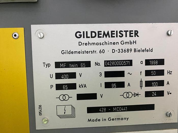 Used 1998 Gildemeister MF65 Twin CNC Lathe