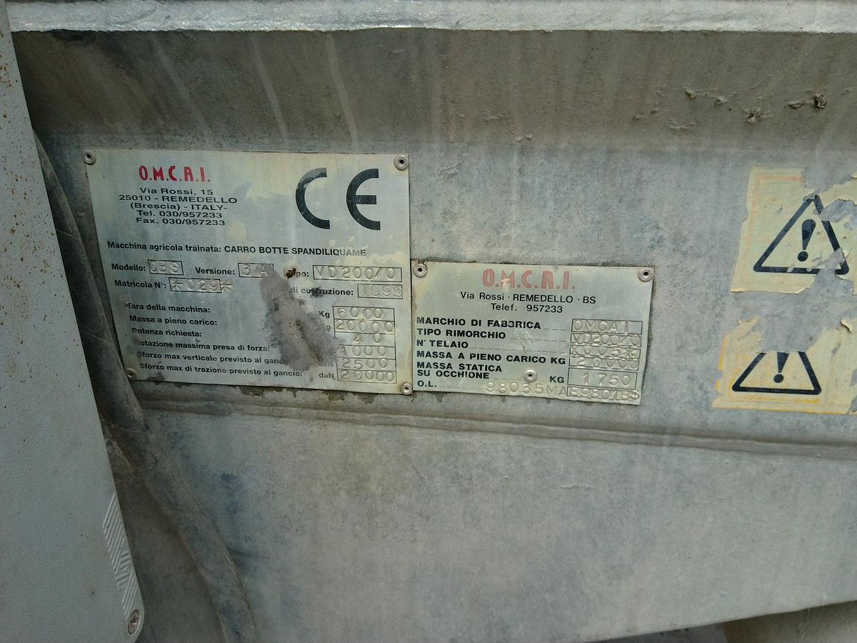 Usato BOTTE LIQUAME OMCAI TRE ASSI