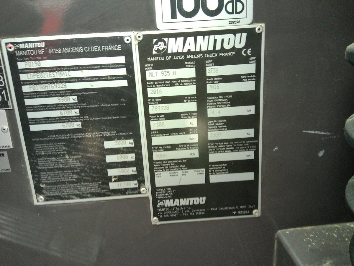 Usato SOLLEVATORE TELESCOPICO MANITOU MLT 935- trattativa Diegoli