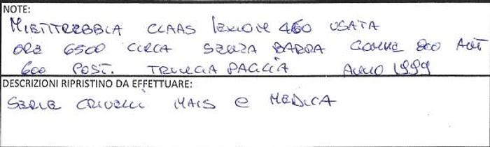 Usato MIETITREBBIA LEXION 460