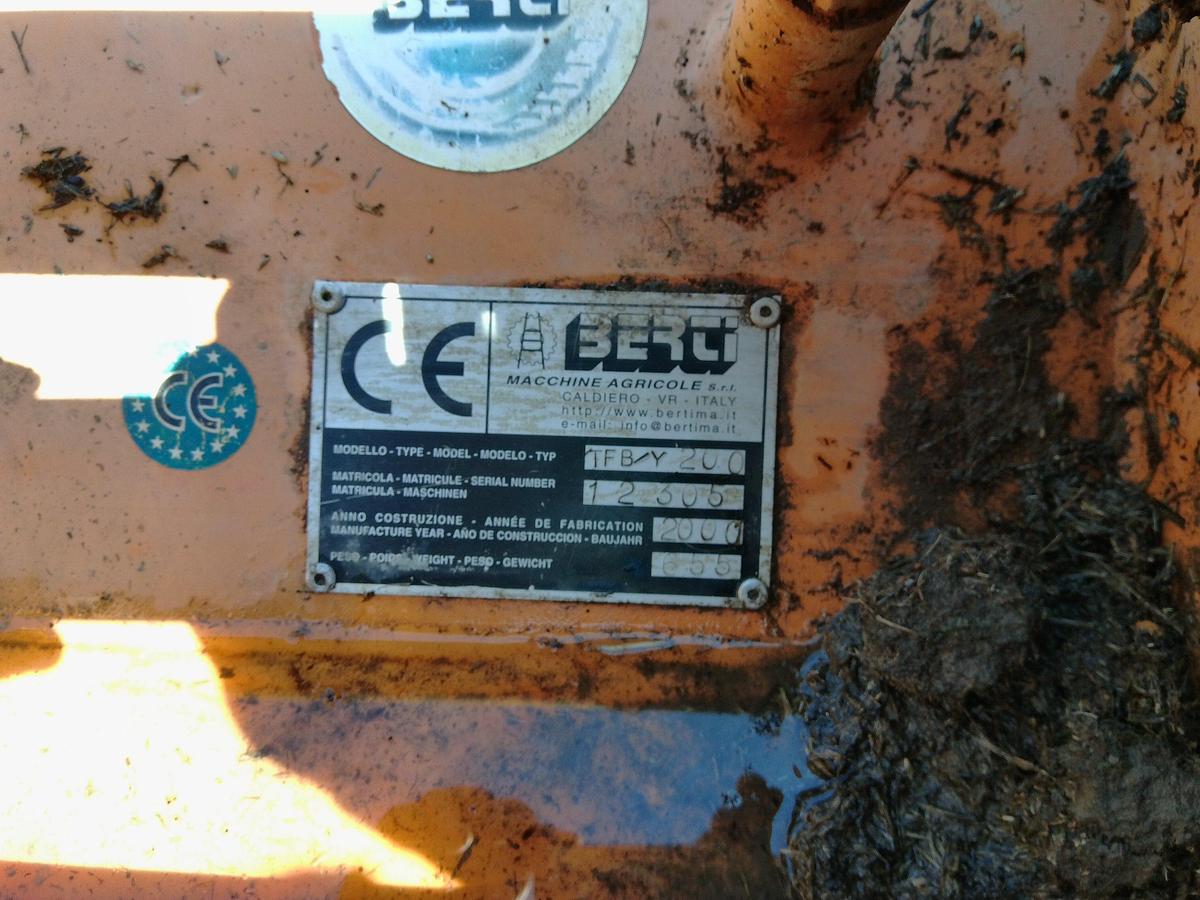 Usato TRINCIA BERTI 2 MT CON CARDANO