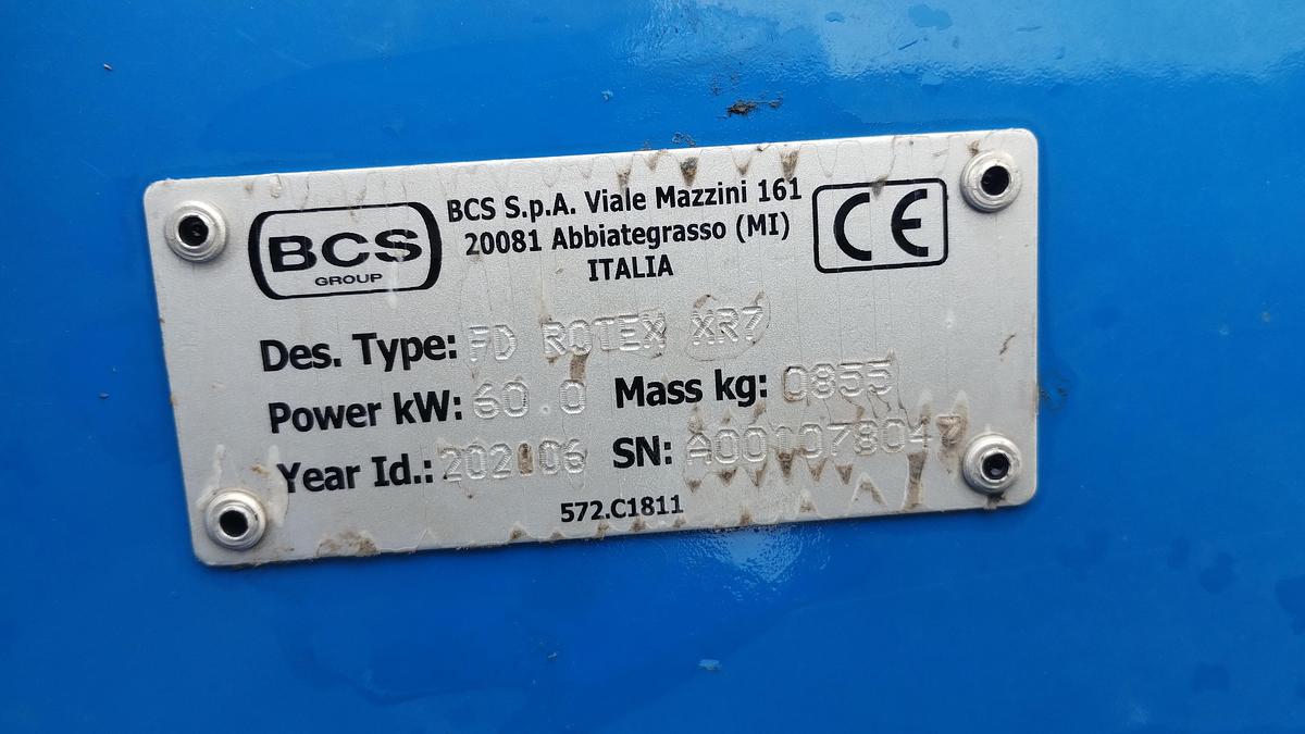 Usato FALCIACONDIZIONATRICE BCS ROTEX R7 LATERALE