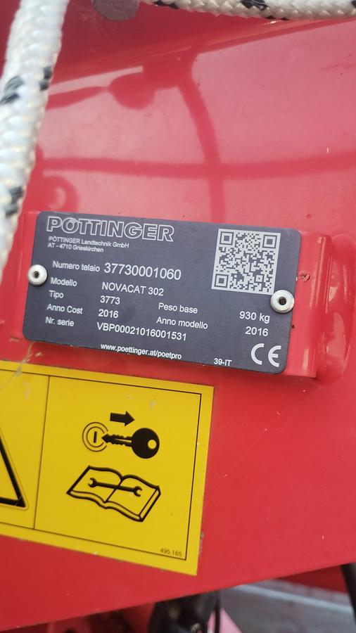 Usato FALCIACONDIZIONATRICE PORTATA POTTINGER 302