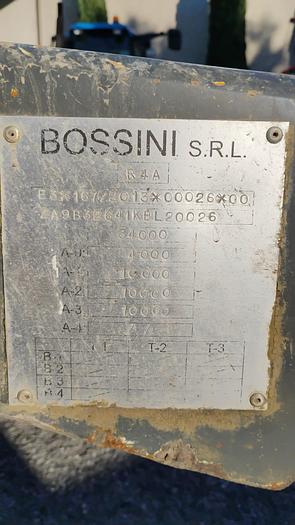 Usato BOTTE BOSSINI 2 ASSI CON FRENATURA AD ARIA