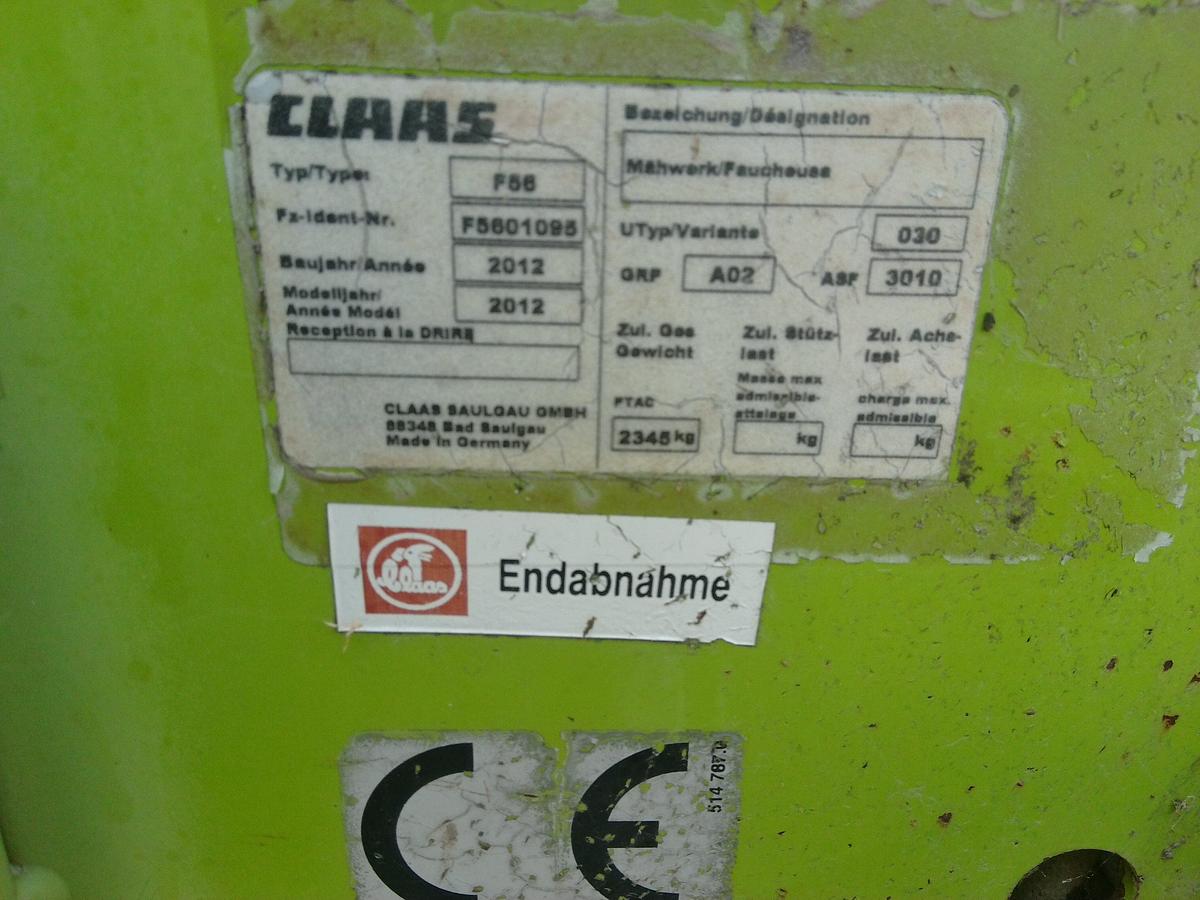 Usato FALCIACONDIZIONATRICE CLAAS DISCO 8400