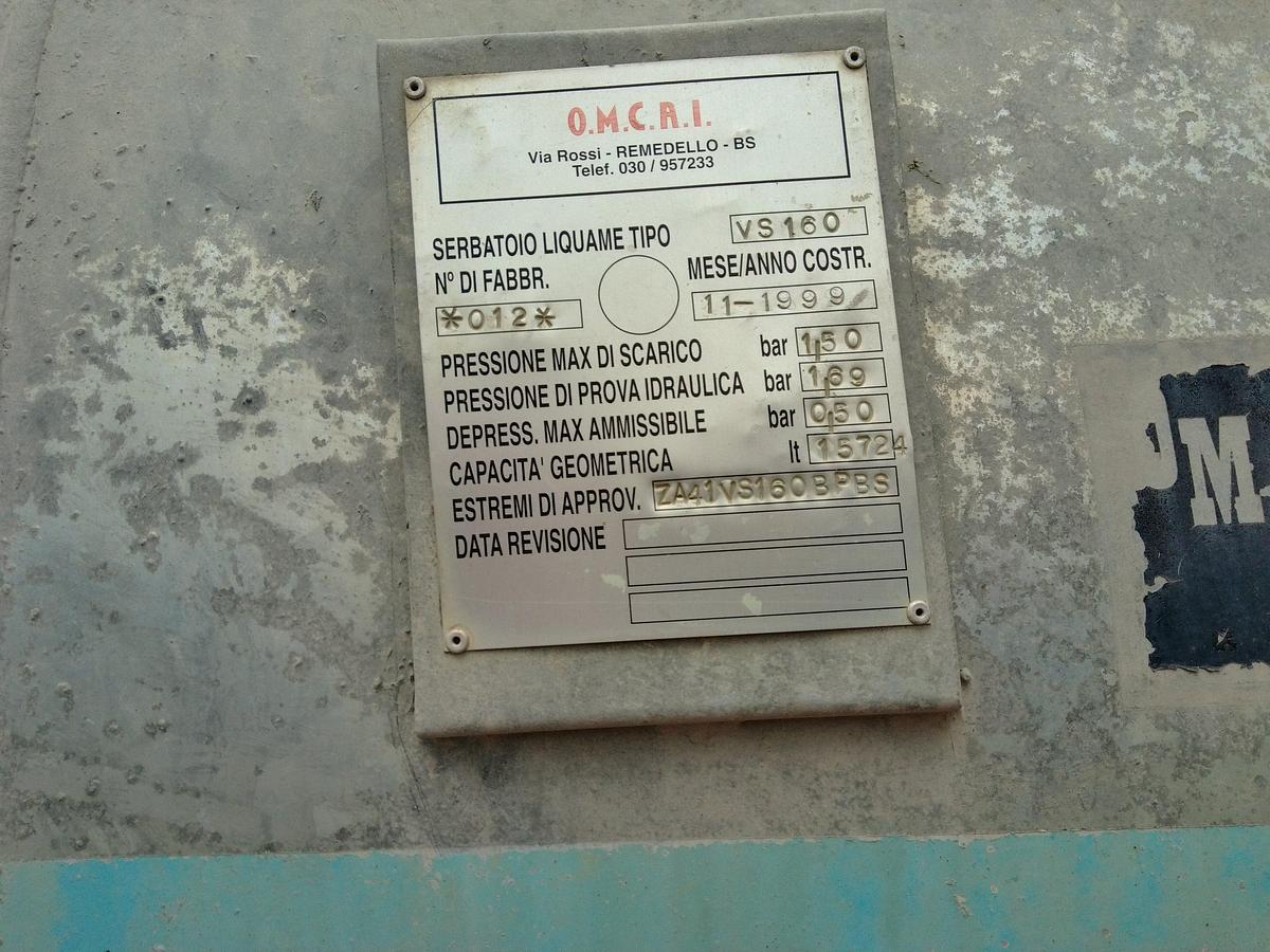 Usato BOTTE LIQUAME OMCAI TRE ASSI