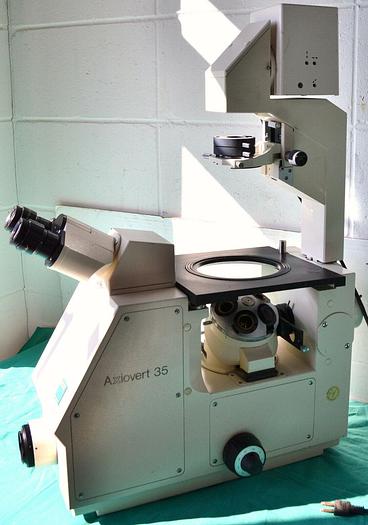 Used Zeiss Axiovert 35 Phase Contrast Microscope