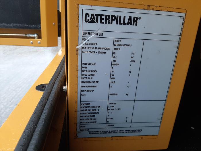 Used CAT 88KVA