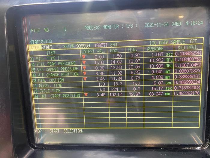 Used 1997 Meiki M-50C- DM Injection Moulding Machine