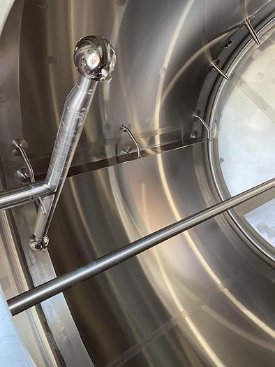 Used Paul Mueller 1000 Gallon Stainless Steel Jacketed Reactor w/ 5 HP Motor