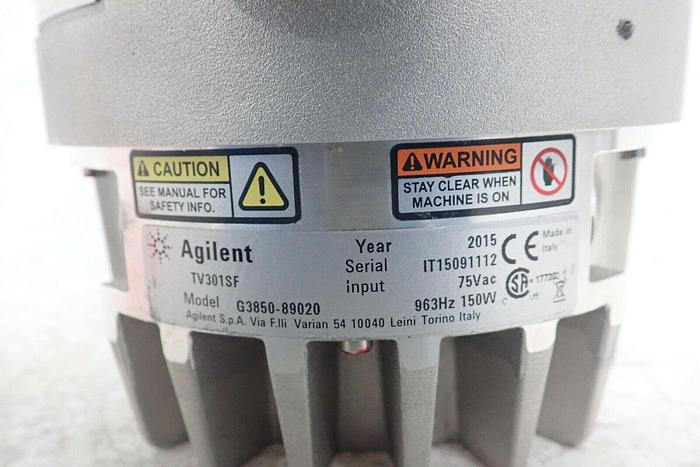 Used Agilent G3850-89020 Turbo-V 301 TV301SF Navigator Vacuum Turbomolecular Pump