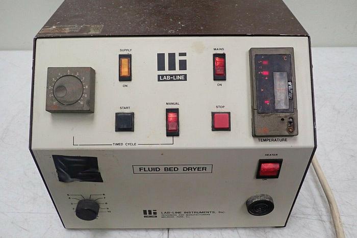 Used Lab-Line Instruments Model 23852 Electric High Speed Heated Fluid Bed Dryer