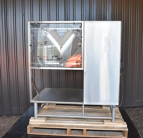 Used 0.5 CU. FT. A & M PROCESS TWIN SHELL BLENDERS – 4 SHELLS – S/S