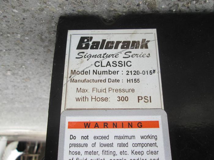 Used Balcrank Oil Hose Reel With Digital Meter