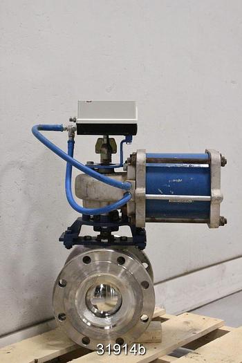 Used Neles Jamesbury R21C B06 CCJK 6" V-Ball Control Valve #31914