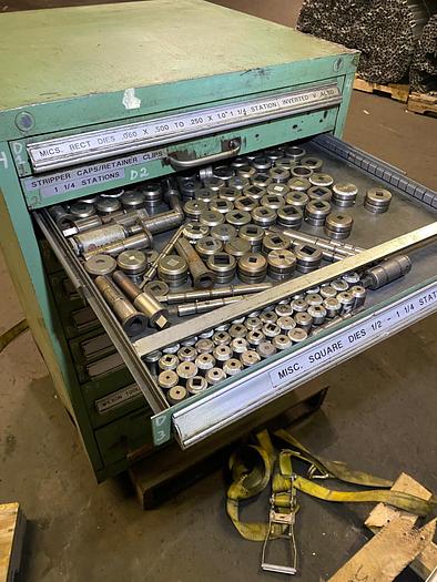 Used Wilson Tool Assortment of Punches, Punch & Guide Assemblies, Guides, Springs & Dies