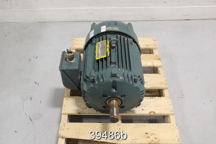 Used Baldor 20 HP AC Motor, 1180 RPM, 575 Volts, 286T Frame, ECP84102T-S #39486