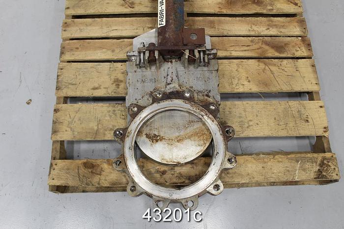 Used Fabri-Valve 10" Air Operated Knife Gate Valve #43201