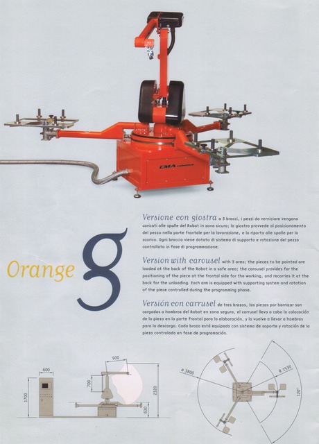 Usato 2002 Robot di verniciatura marca CMA