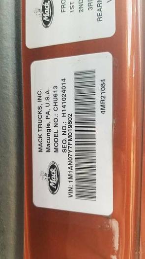Used 2015 Mack CHU613