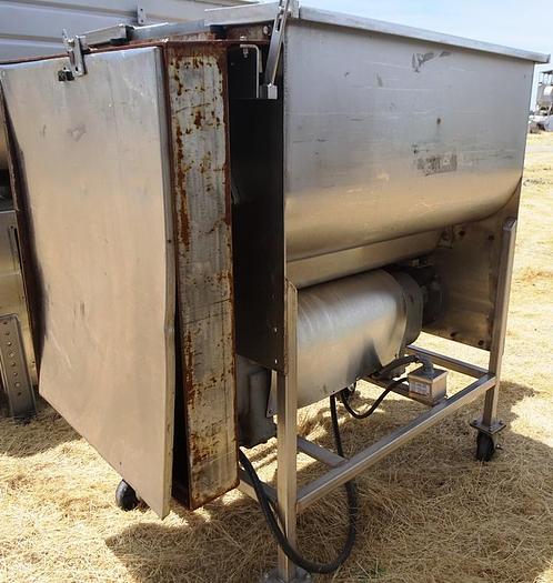 Used Mixer, Paddle, 15 CF, S/st, Dual Shaft, Meat, Grinder #S743053