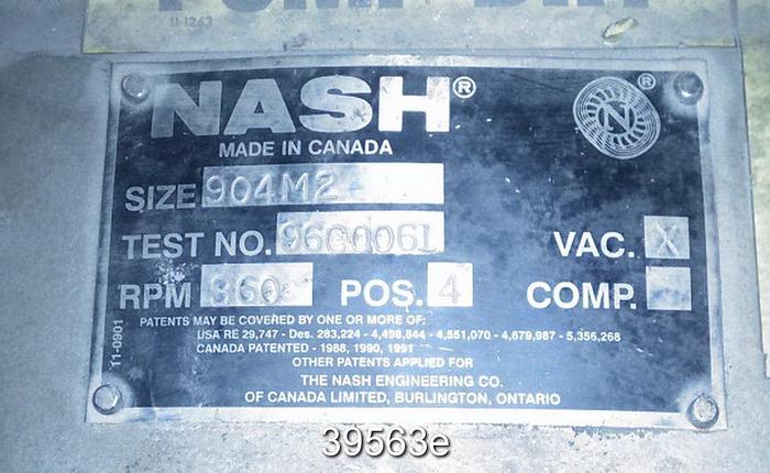 Used Nash 904 M2 Vacuum Pump #39563
