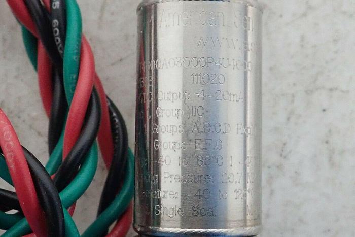 Used American Sensor Technologies AST4600A03000P4U4000 Transducer